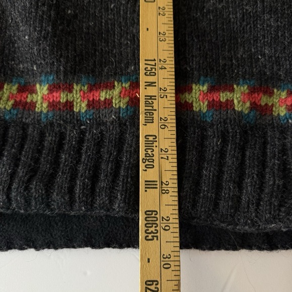 Lost Horizons Handcrafted Wool Jacket XXL Fleece Lined Nepal Deer Floral - Picture 10 of 11